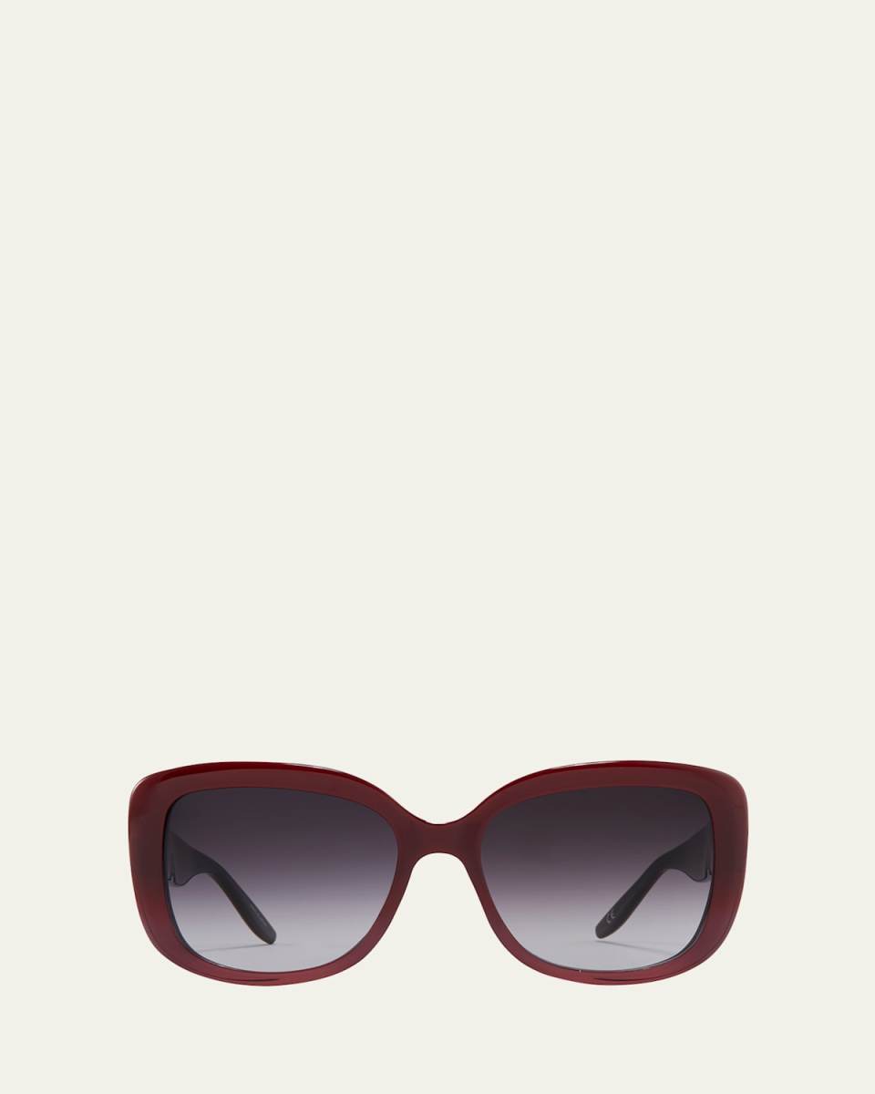 Choupette Oversized Square Acetate Sunglasses, Wine